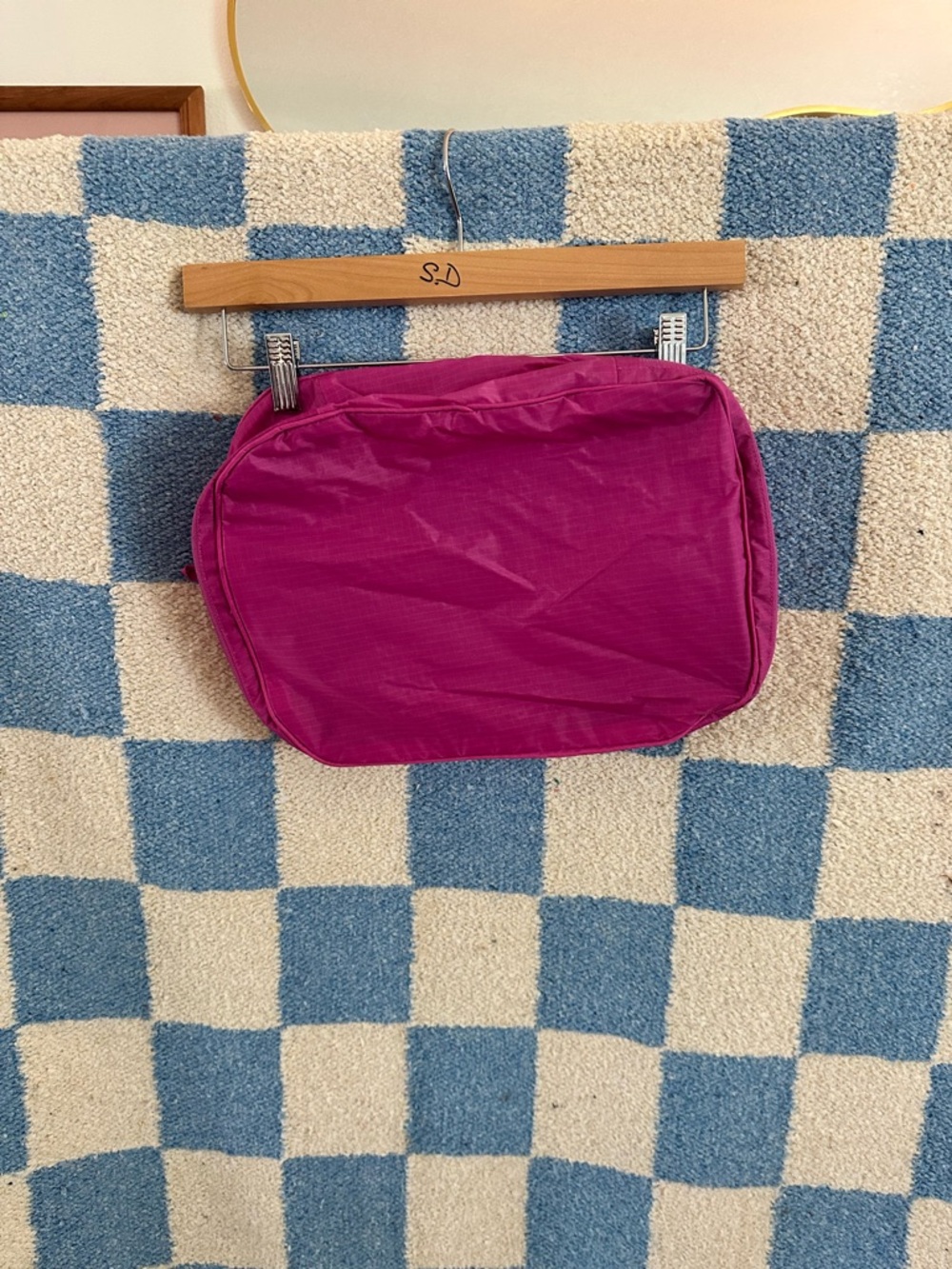 Baggu Fuchsia Packing Cube Travel Organizer size medium